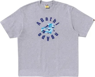 A Bathing Ape Abc Camo Heart Ape Relaxed Fit T-Shirt Grey 1L30-110-328-GRY