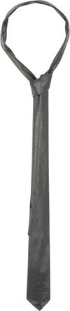 John Richmond Cravatta Slim - Heren - Stropdassen - Zwart - ONE Size - Leer - Accessoires