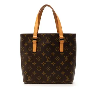 Louis Vuitton Brown Pvc Leather Handbag Tote Bag (Pre-Owned)