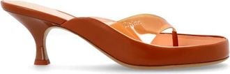 Chlo&eacute; Junie Muiltjes met Hak - Dames - Muiltjes - Bruin - 36 EU - Leer - Schoenen