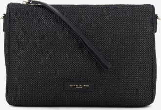 Gianni Chiarini Nora Pouch in tessuto e pelle nero