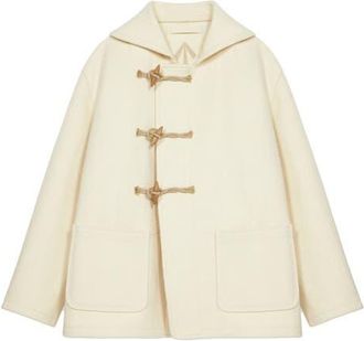 Fortela Duffle Virgin Wool Jacket in Off White at Nordstrom, Size 52 Eu