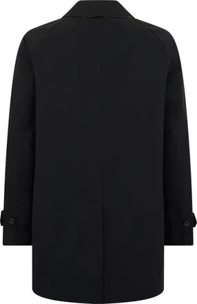 Burberry Mens Trench Coat Classic Short Black Cotton