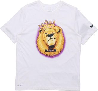 Nike LBJ Dry Tee James Printed TEE Men White BV8316-100