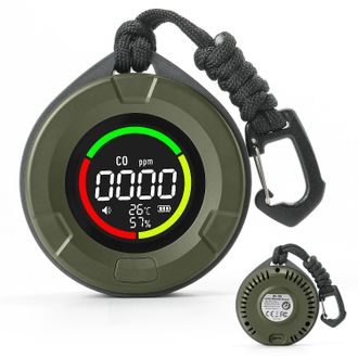 OEM Detector Port&aacute;til De Mon&oacute;xido De Carbono Ds-100, Detector De Co 3 En 1 Para Viajes Y Acampadas, Medidor Recargable Con Alerta Sonora Y Visual, Alarma 