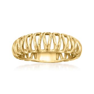 Ross-Simons 10kt Yellow Gold Openwork Ring