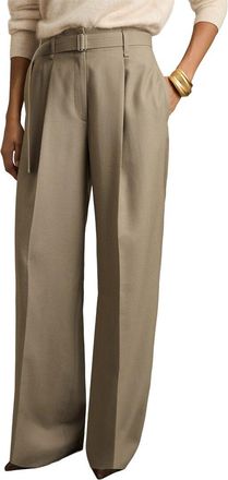 Reiss Clara Wide Leg Wool Trouser
