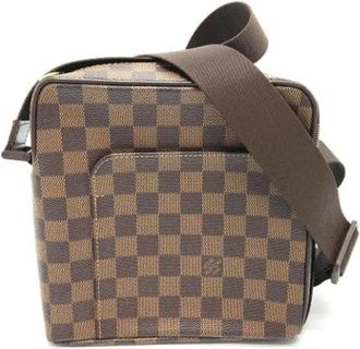 Louis Vuitton Tweedehands Canvas Louis Vuitton tassen - Dames - Vintage Schoudertas - Bruin - ONE Size - Vintage