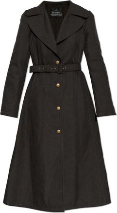 Vivienne Westwood Liska Jas - Dames - Mantel - Bruin - S - Katoen - Jassen