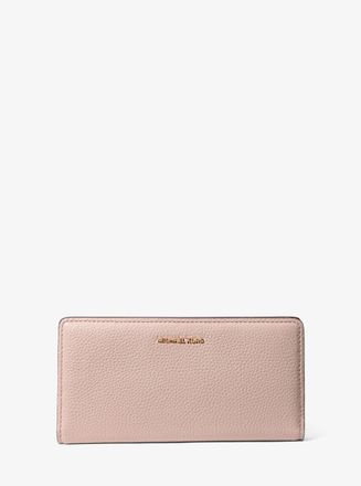 Michael Kors Bryant Large Pebbled Leather Snap-Front Wallet
