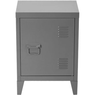 Furniture R FurnitureR Office Storage Cabinet, Small Filing Cabinet, Metal Cupboard with Flush Doors, 2 Compartments, Black