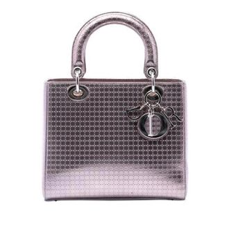 Dior Pre-owned Lady Dior - Dames - Pre-owned - Paars - Maat: ONE Size Leer