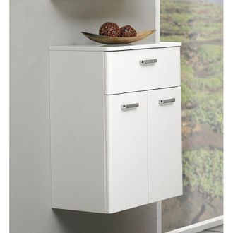 PELIPAL Pelipal Mobile da bagno Quickset 359 in bianco lucido, larghezza 53 cm Mobile base con 2 ante, 1 cassetto e 1 ripiano