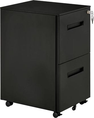 Vinsetto Filing Cabinet with 2 Drawers 39x48x67cm Black | TJ Hughes