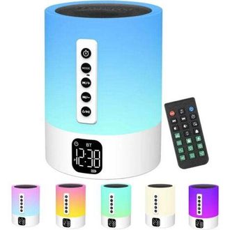 OEM Altavoz Bluetooth Con Alarma Y Lampara Nocturna, Generador De Ruido Blanco, Multifuncional Para Ni&ntilde;os, Luz De Noche, Regalo Ideal Para Adolescentes