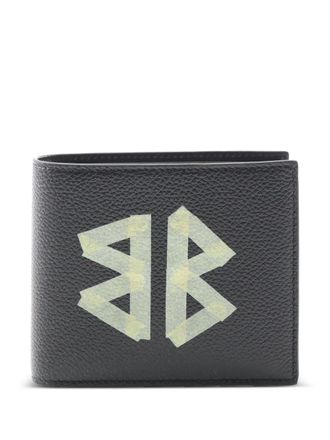 Balenciaga 2005-2025 kleine Cash Tape Type vierkante leren portemonnee - Zwart
