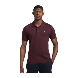Lyle & Scott Plain Polo Burgundy - Heren - Tops - Rood - Maat: L Katoen