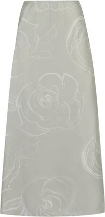 Marni Gonna midi a fiori - Verde