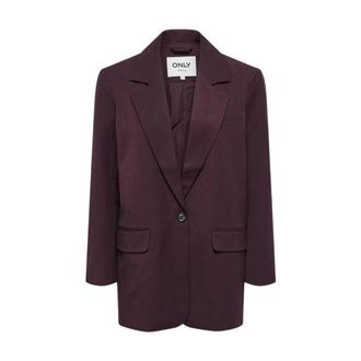 Only Only - Onlhattie-Lana Oversized Blazer - Dames - Jassen - Paars - Maat: M Leer
