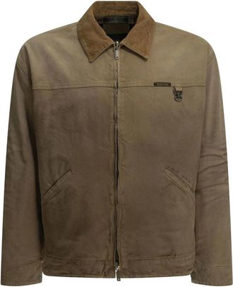 Golden Goose Jassen, Heren, Beige, L, Katoen, Klassieke Werkjas