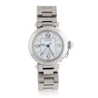 Cartier Pre-owned Cartier Pasha De Cartier White Dial Mens Watch W31074M7
