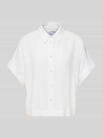 Selected Relaxed Fit Bluse aus Viskose-Leinen-Mix Modell VIVA in Weiss, Gr&ouml;&szlig;e 38