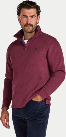 Raging Bull French Rib Quarter Zip Sweatshirt in Burgundy at Nordstrom, Size Xxx-Large