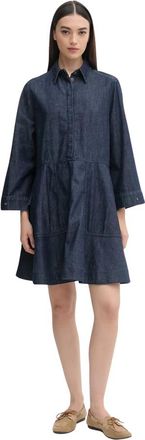 Benetton Denim Jurk - Dames - Korte kleedjes - Blauw - L - Denim - Kleedjes