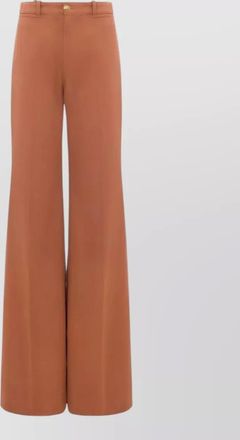 Chlo&eacute; high-rise flared wide-leg trousers
