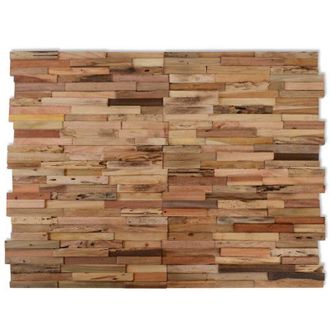 vidaXL Vidaxl - Paneles Revestimiento Pared 10 Uds Madera Teca Reciclada 1,03m&sup2;