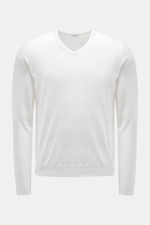Braun Hamburg Men - V-neck jumper off-white