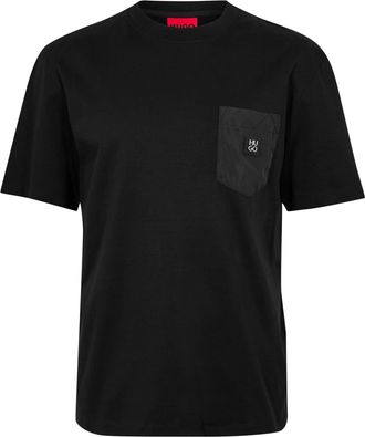 HUGO BOSS Hugo Mens Regular Fit Crew Neck T-Shirt in Black 001 - Size X-Small