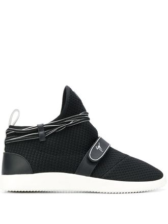 Giuseppe Zanotti Sneakers a calzino con logo - Nero