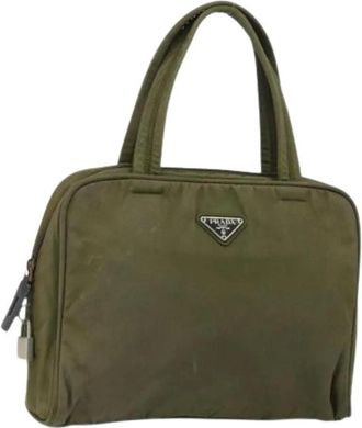 Prada Pre-owned Vintage Nylon Handtas - Dames - Vintage Handtas - Groen - ONE Size - Nylon - Vintage
