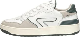 HUB Smash Sneaker - Heren - Sneakers - Wit - 42 EU - Katoen - Schoenen