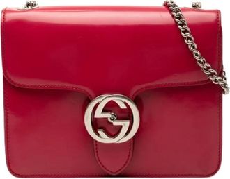 Gucci Pre-owned Cross Body Bags, female, Red, Size: ONE SIZE Pre-owned GG Flip-Lock Crossbody Bag