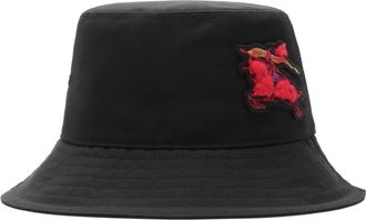 Burberry Cappello bucket con ricamo - Nero