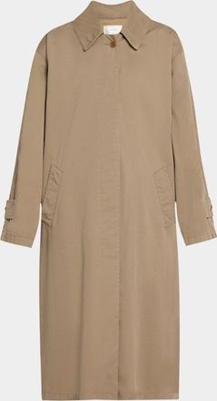 The Row Rocco Cotton-Cashmere Long Trench Coat