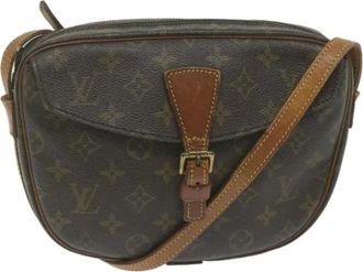 Louis Vuitton Tweedehands Canvas Louis Vuitton tassen - Dames - Vintage Schoudertas - Bruin - ONE Size - Leer - Vintage