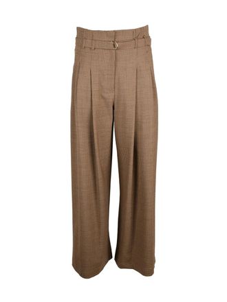 Marella Bondeno High-Waist Palazzo Trousers with Pleats