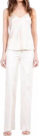 Avenue Montaigne Flavia Denim In Off White