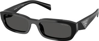 Prada PR B06S 16K08Z 53mm Womens Rectangle Sunglasses