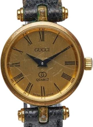 Gucci Pre-owned Watches, female, Green, Size: ONE SIZE Pre-owned Stainless Steel Watch