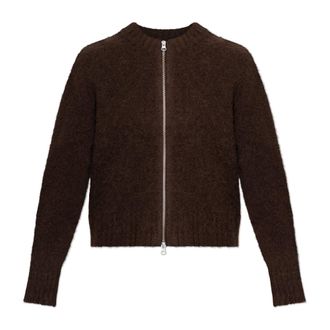 Sams&oslash;e & Sams&oslash;e Cardigans, female, Brown, Size: XS Sajeanine Zip Cardigan