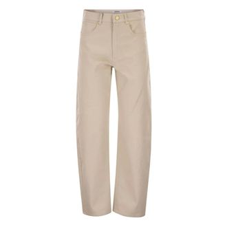 Max Mara Dames, Jeans, Beige, Maat: 2XS Katoen