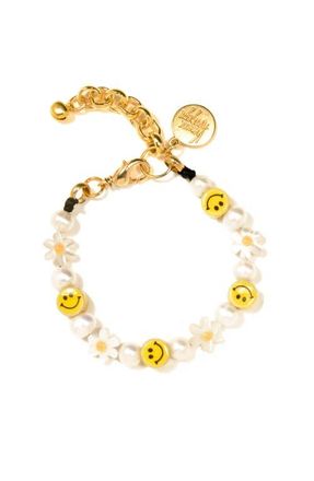Venessa Arizaga Here Comes Sunshine Bracelet in White at Nordstrom