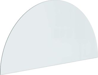 vidaXL Placa De Vidrio Para Chimenea Transparente 1000 X 500 Mm Vidaxl