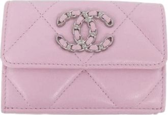 Chanel Pre-owned Vintage Portemonnee - Dames - Vintage Accessoires - Roze - ONE Size - Leer - Vintage