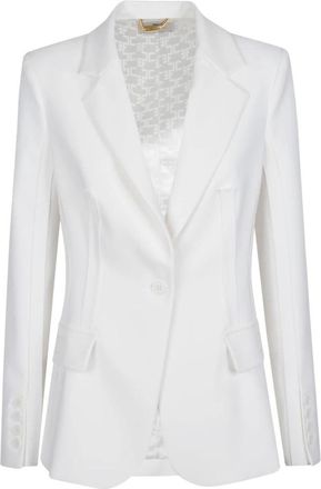 Elisabetta Franchi Essential Jacket - Dames - Blazers - Wit - L - Jassen