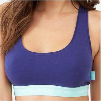 Calvin Klein Womens CK One Recycled Bottles Bralette, Blue Whale - Purple - Size: XS